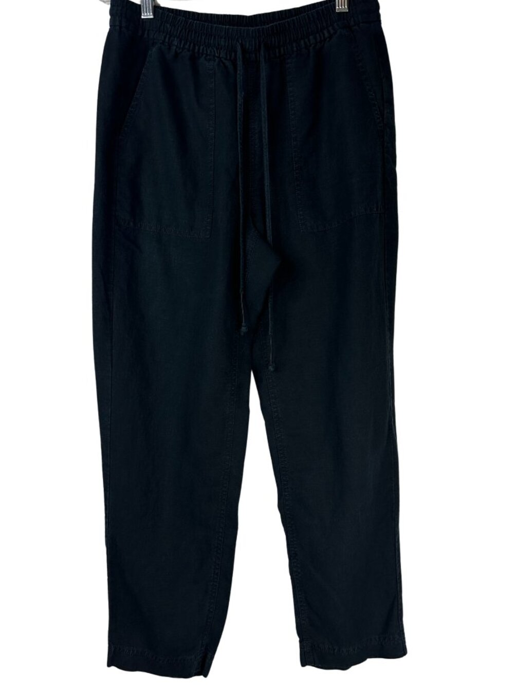 J. Crew Seaside Pant BF487 Linen Blend Tie Waist Straight Leg Womens Size Small